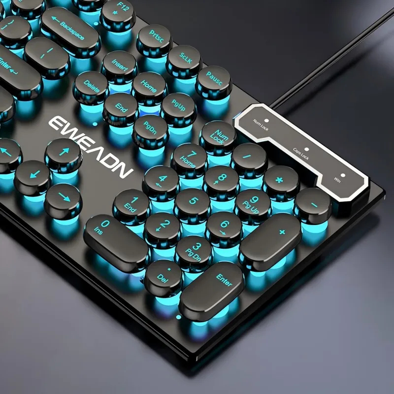 Esports Wireless Gaming Mouse - Ретро-панк набор клавиатуры и мыши с
