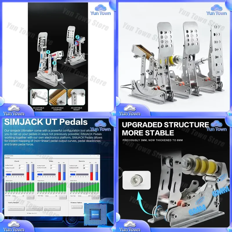 Esports Gaming Setup - Новые педали Simjack UT для ПК-симуляторов,