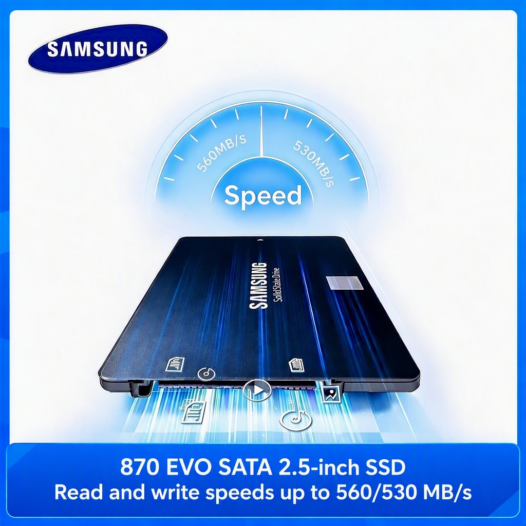 Samsung Ssd Evo 870 - SSD SAMSUNG 870 EVO, внутренний твердотельный