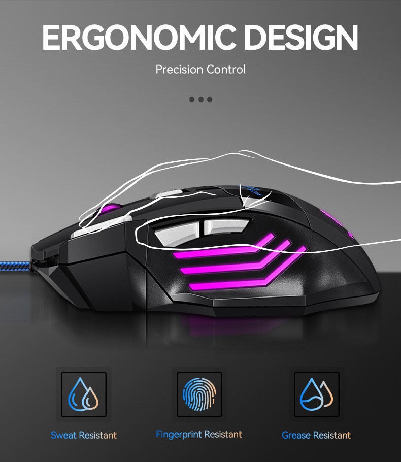Проводная игровая мышь с 7 кно – обзор и цена Esports Gaming Design