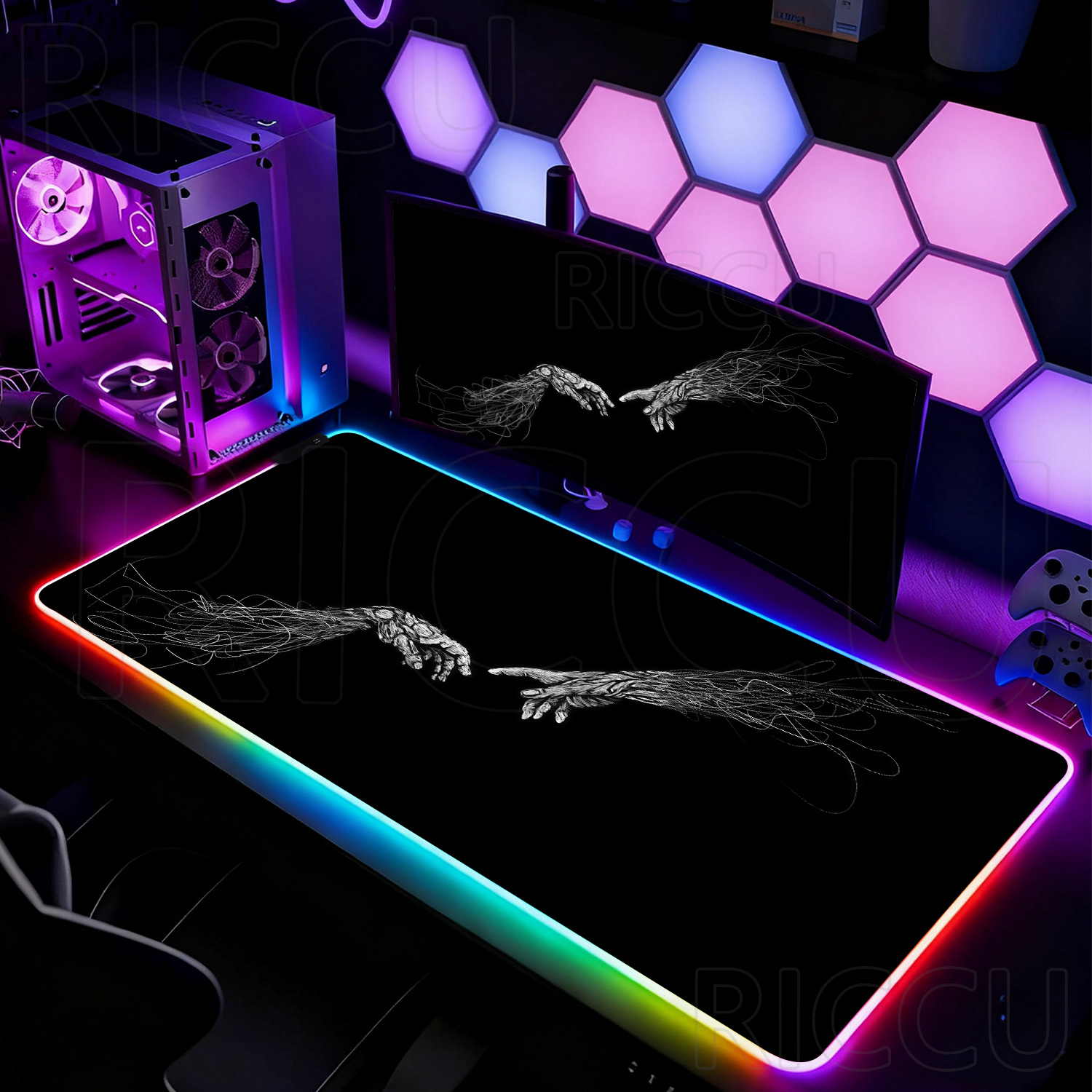 Большой коврик для мыши RGB XX – обзор и цена Esports Gaming Setup